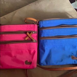 Two cross body purses